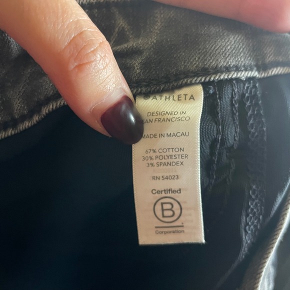 Athleta Sculptek Women's Ultra High-Rise Skinny Gray Denim Wash Jeans - Size 10 - Picture 6 of 11
